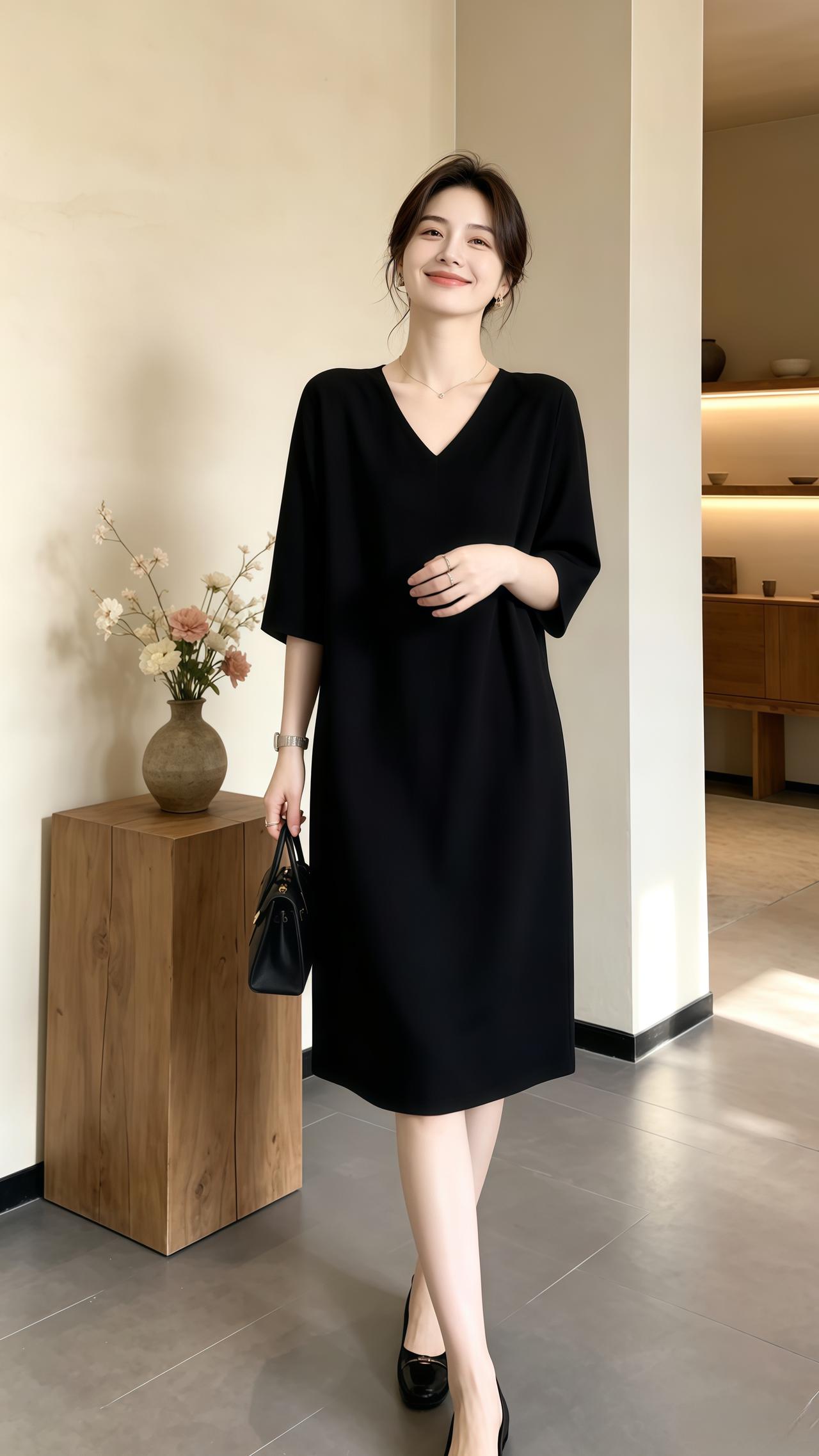 显瘦又高级的连衣裙 高级感穿搭韩系穿搭穿搭气质穿搭