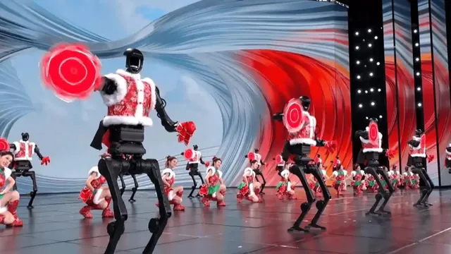 【春晚机器人爆火，日本右翼冒冷汗，美国接受不了，直接下令制裁】春晚机器人爆火，这