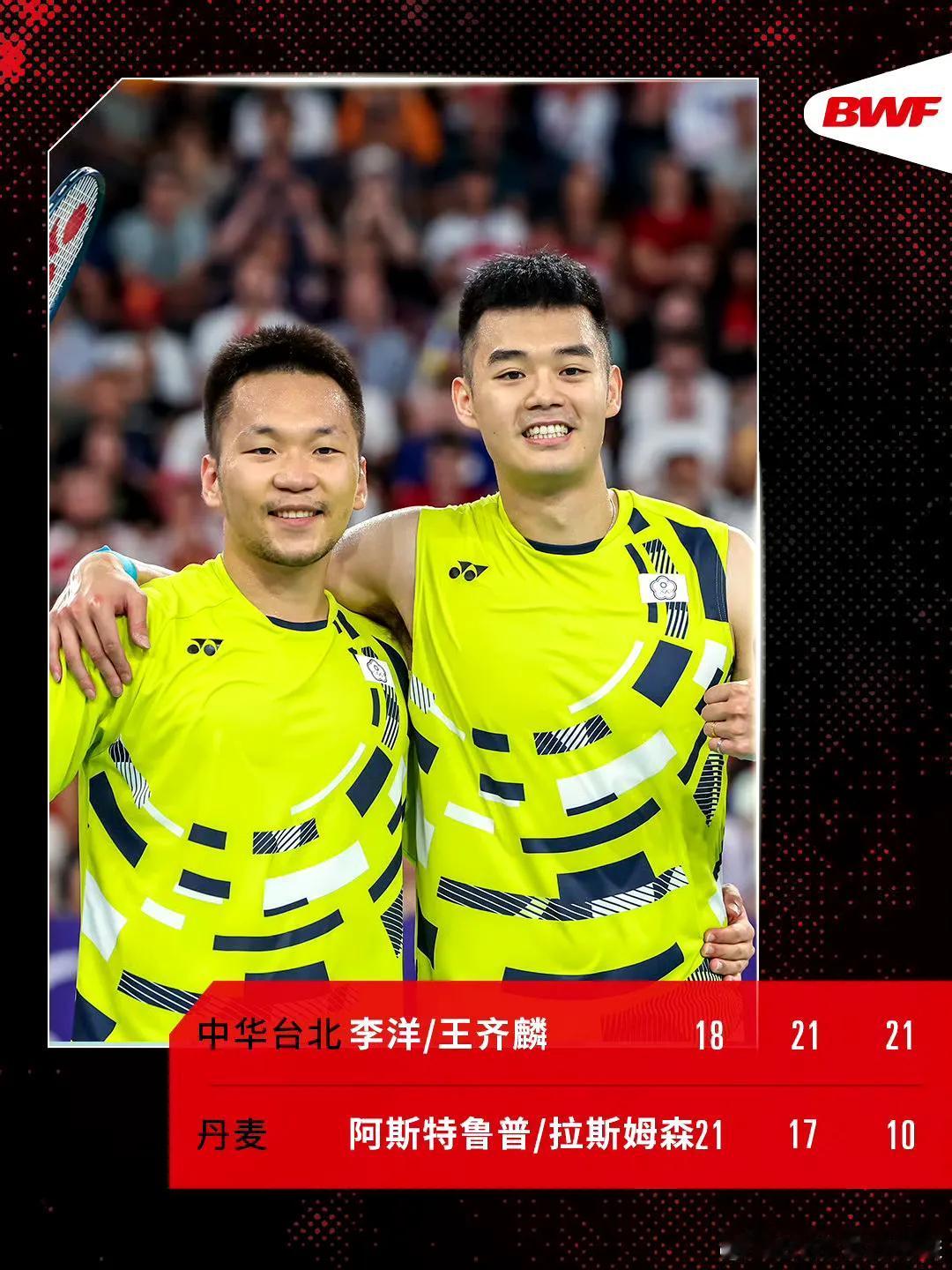 #和安踏一起为中国队加油# 巴黎奥运会羽毛球男双决赛：梁伟铿/王昶--李洋/王齐