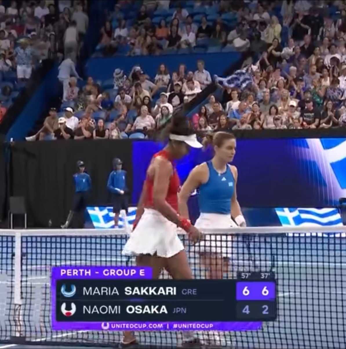 刚刚离开自己创办的公司的大坂直美，新年首秀落败，联合杯4-6/2-6不敌No.5