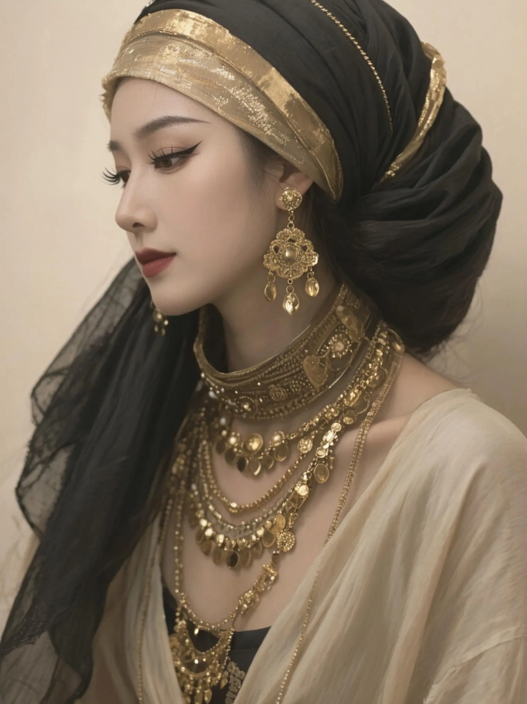 AI中东风人像 ai创作