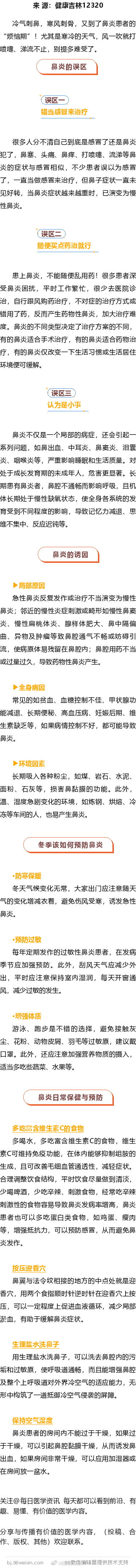 冬季鼻子易“添堵” 这几招可缓解冷气刺鼻，寒风刺骨，又到了鼻炎患者的“烦恼期”！