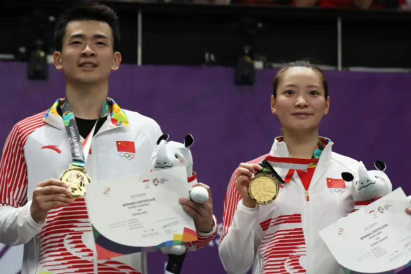 杭州亚运会团体赛+单项赛卫冕冠军：

男子团体：中国
女子团体：日本
男子单打：