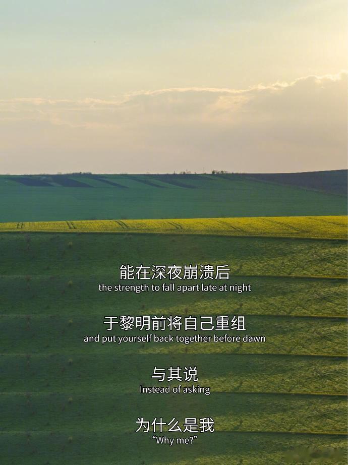 “ 一个人变强的过程：任由痛苦贯穿全身。” ​​​