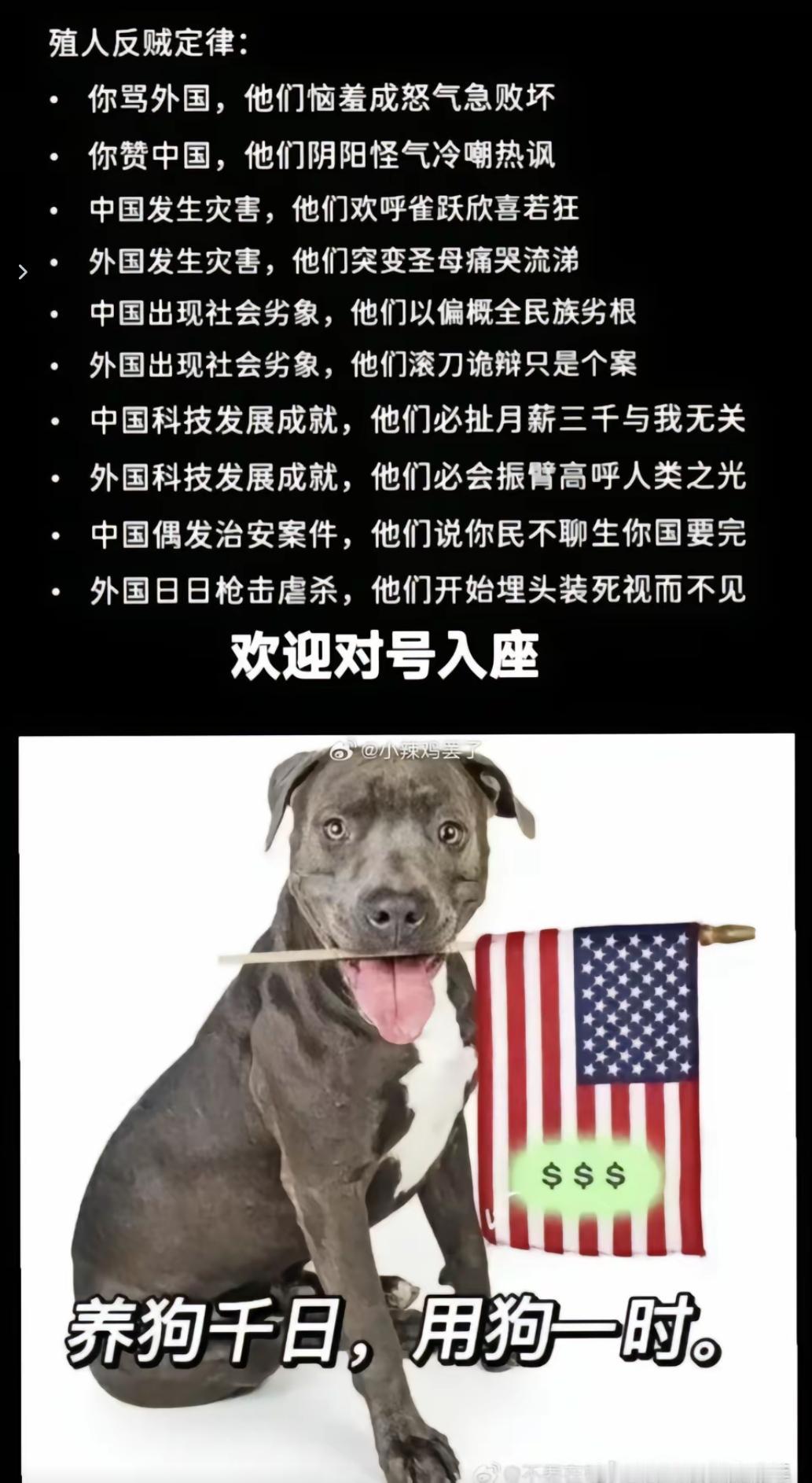 殖人反贼的双标定律，丑态百出藏不住！
 
咱网上冲浪的人，谁没遇见过一群三观歪到