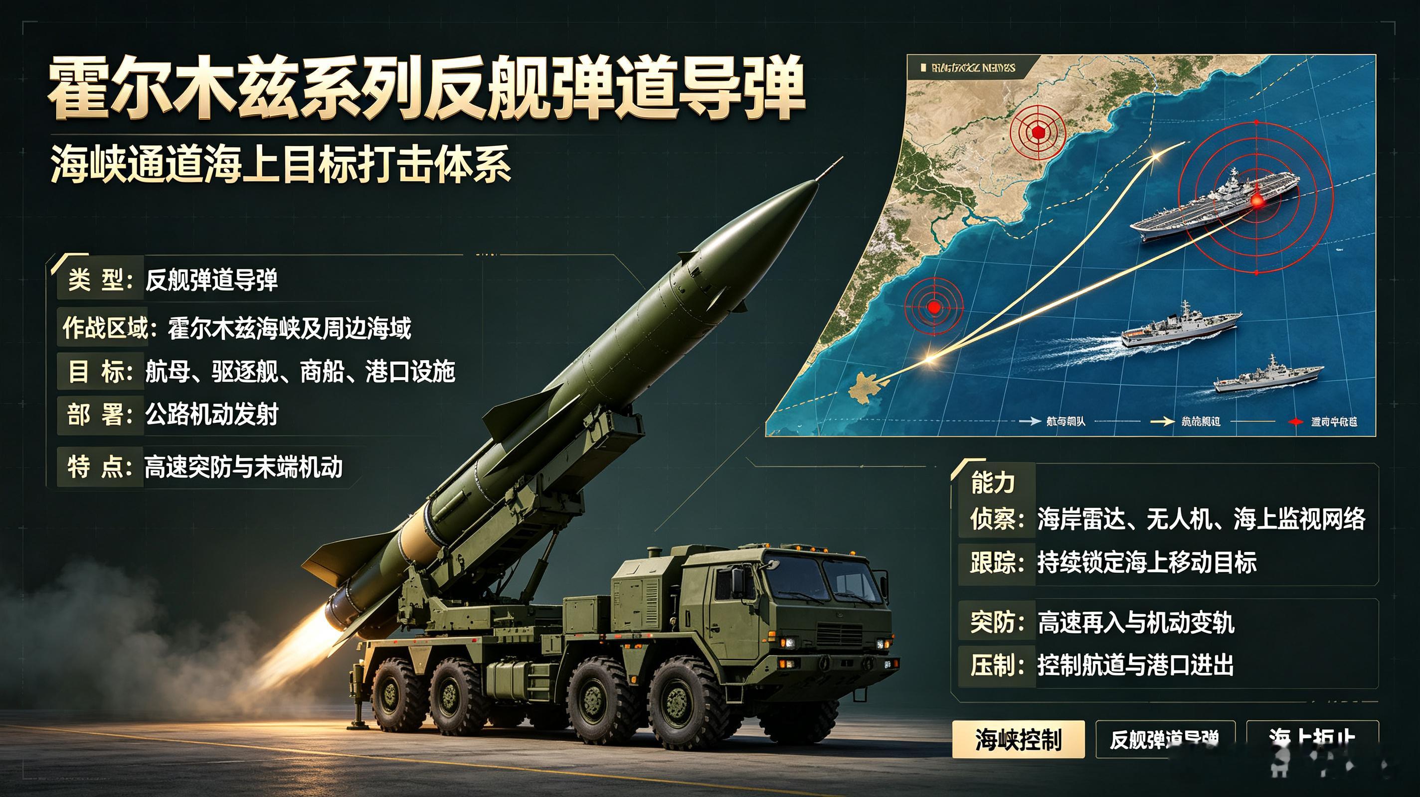 每天认识一件兵器——“霍尔木兹”（Hormoz）系列反舰弹道导弹今天聊聊伊朗专为