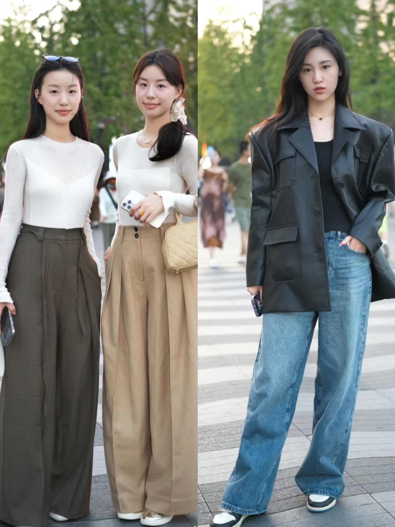 为什么都穿“高腰长裤+厚底鞋”？看杭州街拍就明白，时髦又高级
杭州女人在深秋季节