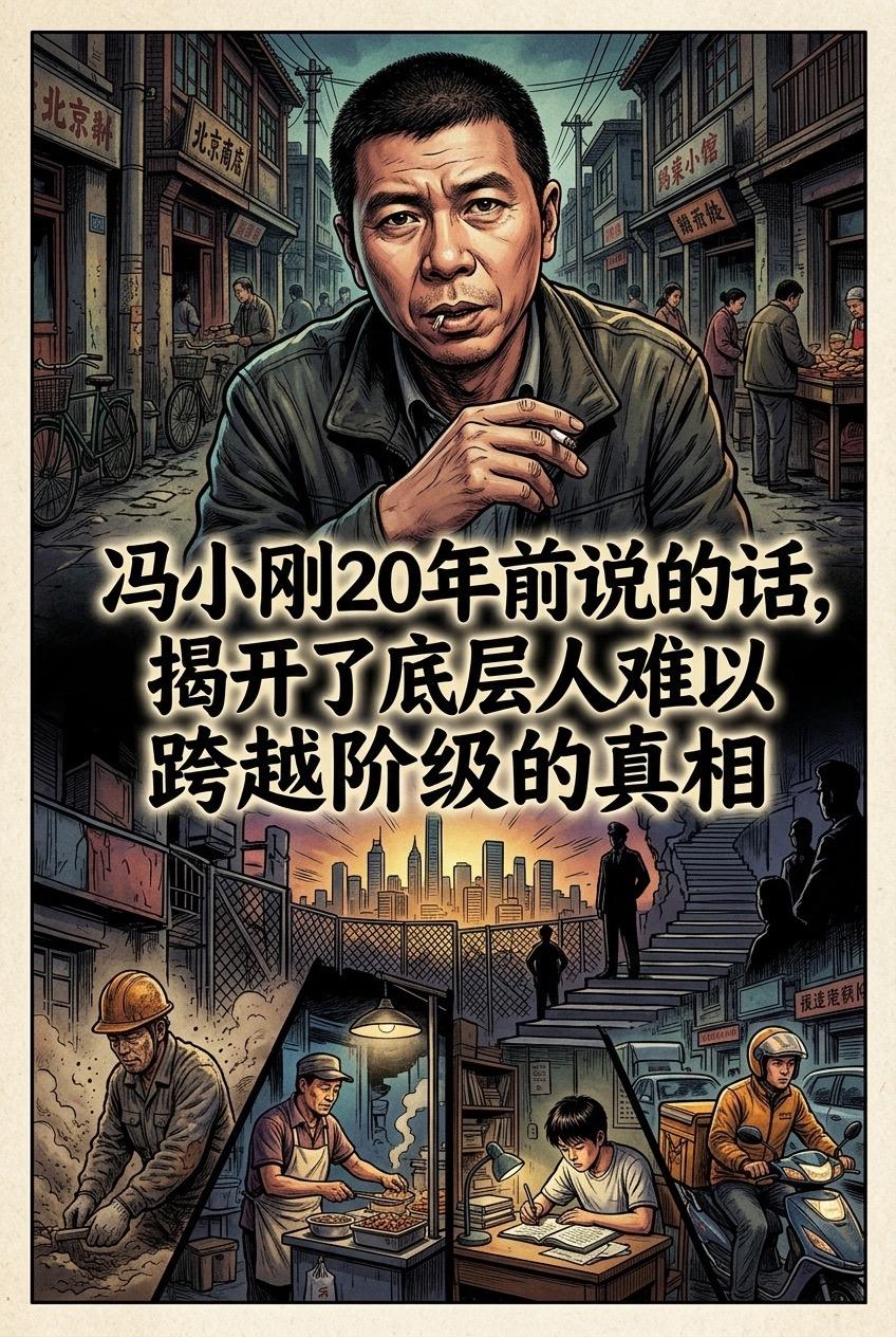 冯小刚20年前说的话，揭开了底层人难以跨。越阶级的真相