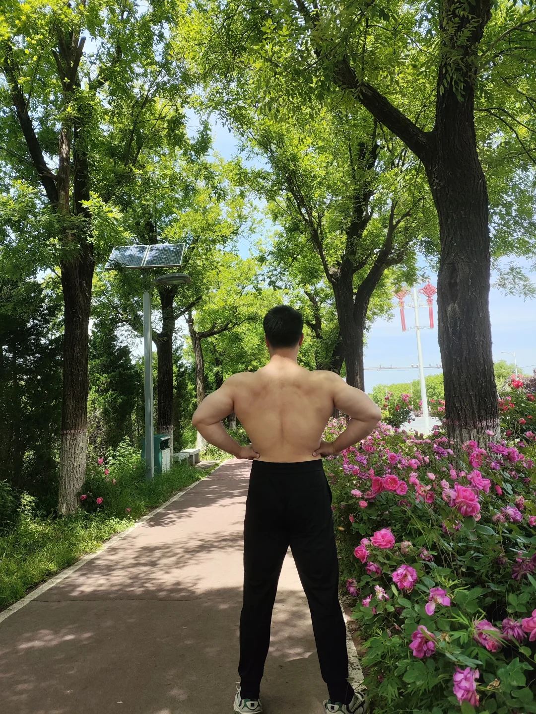 爬山没爬成，就在路边拍个照吧！