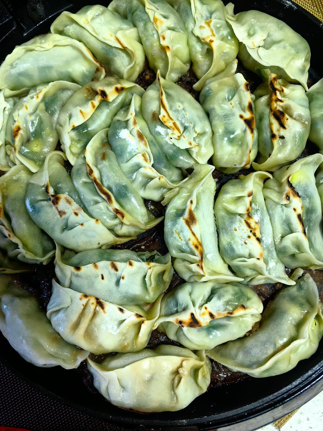 *碎碎念*韭菜鸡蛋木耳，锅贴就是比饺子好吃...17点左右是猫咪最饿的时候，一路