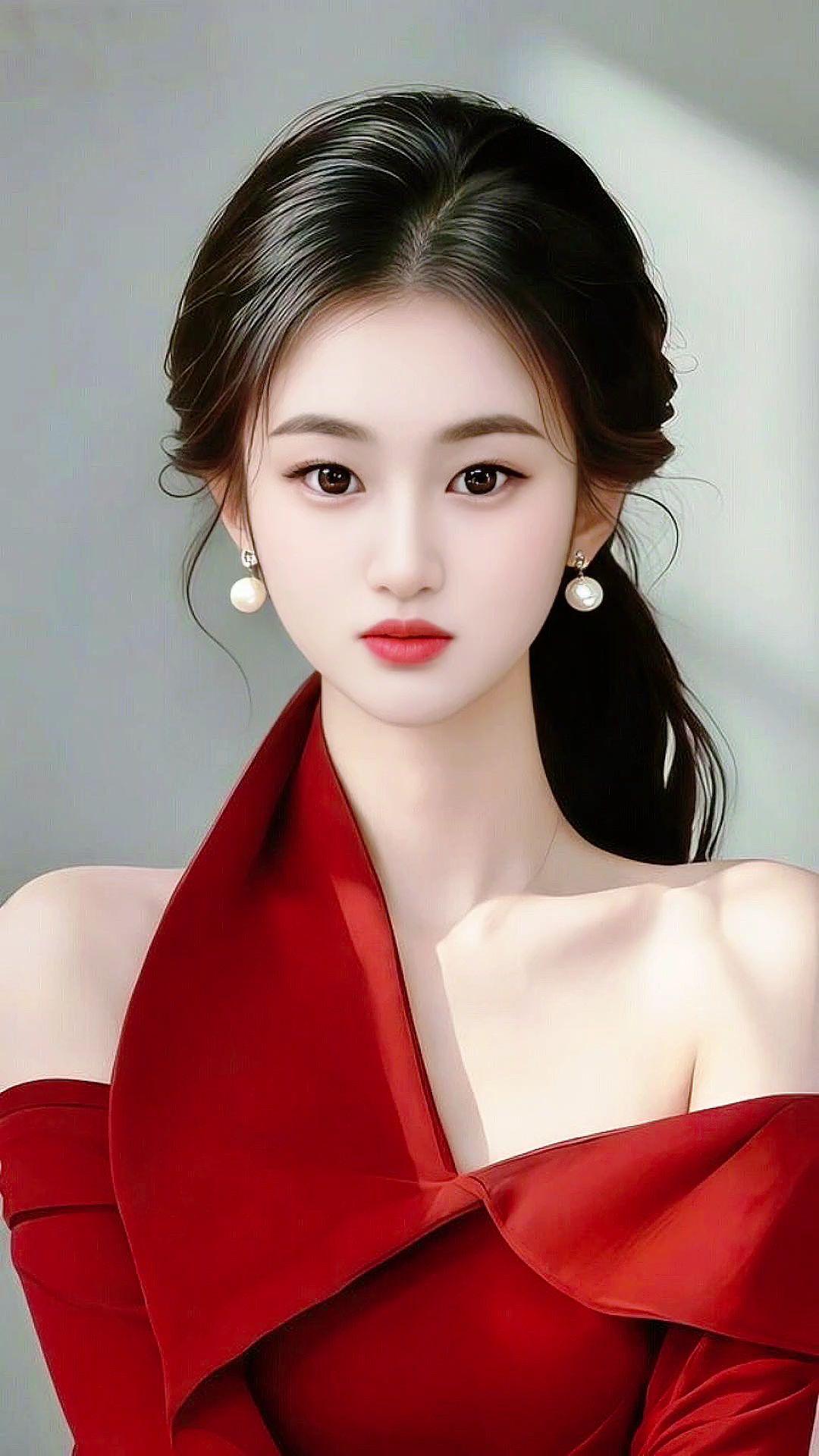 美出高级感纯欲气质风 美出高级感 红色礼服 精致妆容 优雅气质