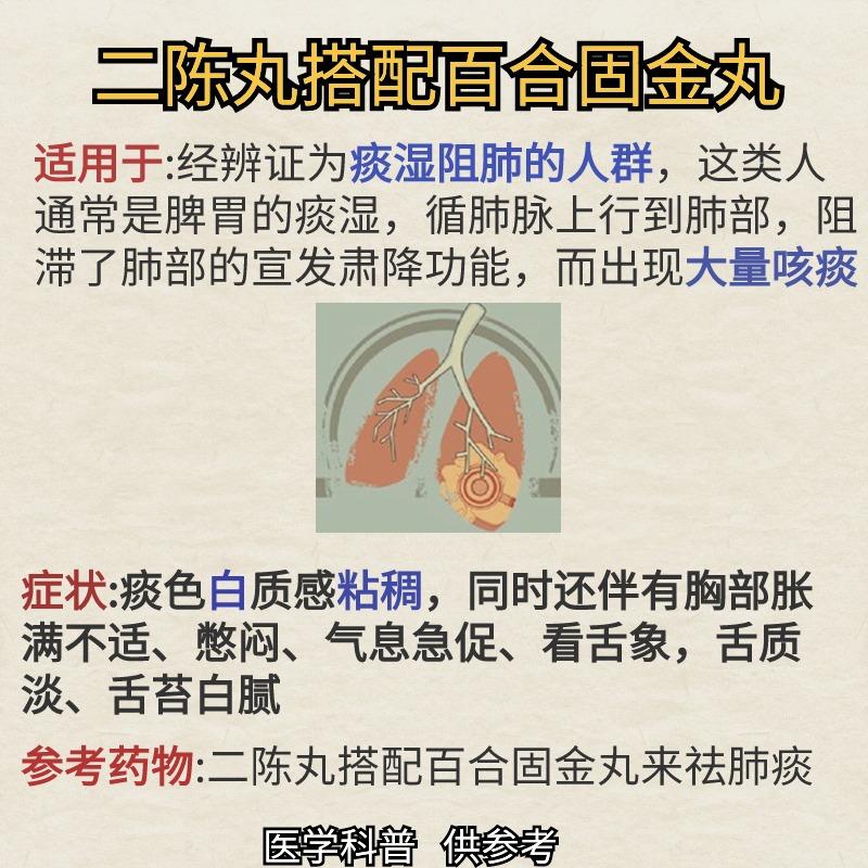 二陈丸化痰没效果怎么办，武老师教你3个二陈丸的搭配方法，祛肺痰，化脾痰，除痰湿。