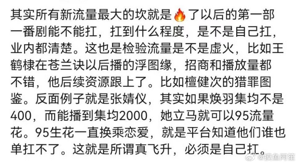 完全不会有人觉得仪在《藏海传》的爆红里起到什么作用的……就算是有也就是不拖后腿的