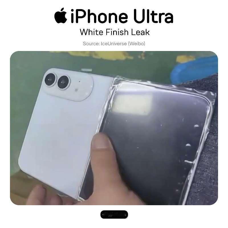 据说iPhone折叠真机的样子