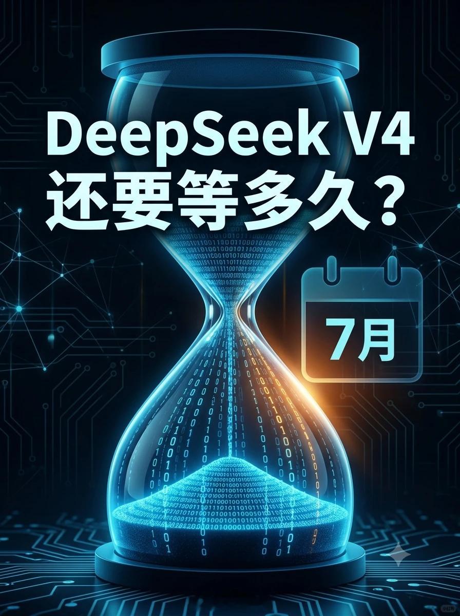 DeepSeekV4七月还发布吗个人感觉大概率不会，毕竟就剩下两三天了不过也看到