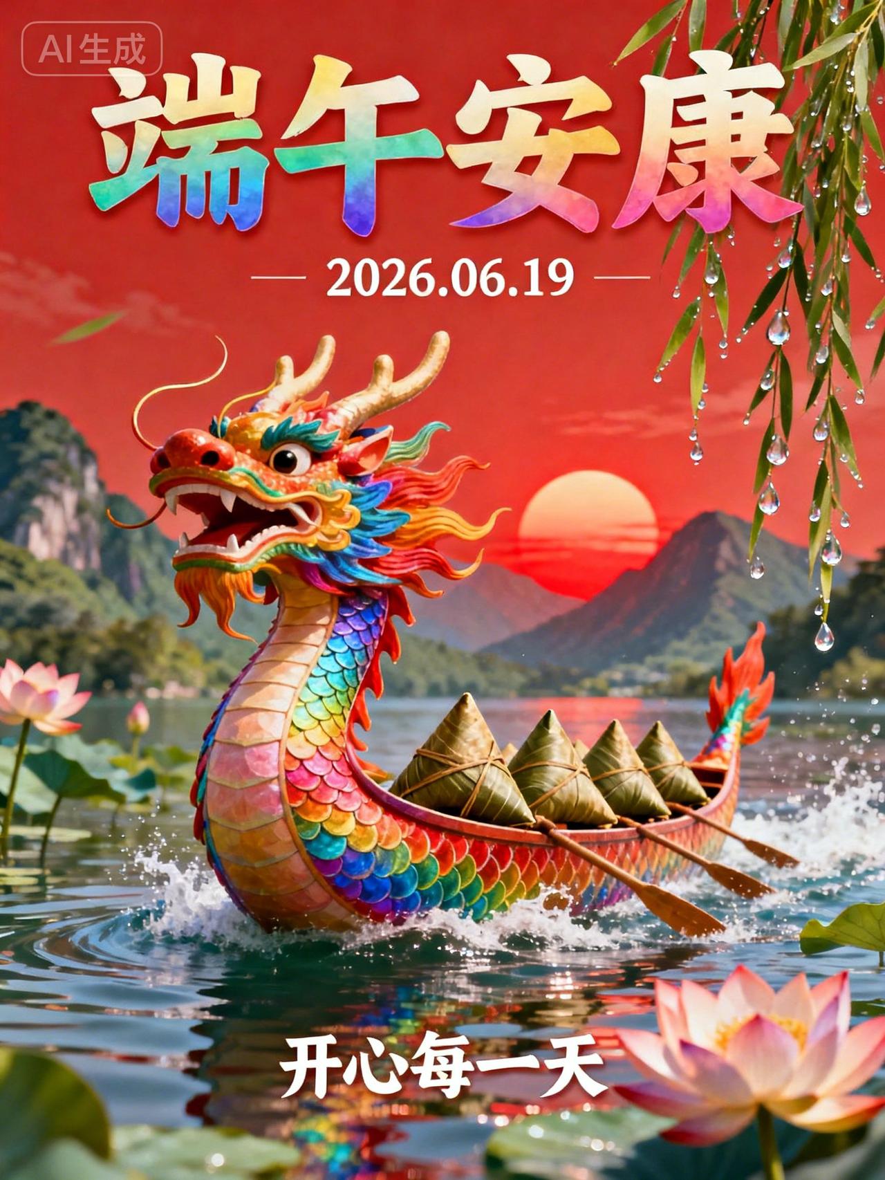 一年一端午，一岁一安康。
岁岁逢端午，年年皆兴旺。
艾草盈香，彩绳绕腕，软糯粽香