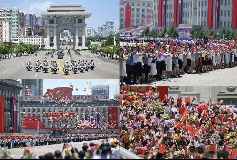 说句大实话，看完这次朝鲜迎接中方访问的全程画面，真的瞬间破防、热泪盈眶！
 
刷