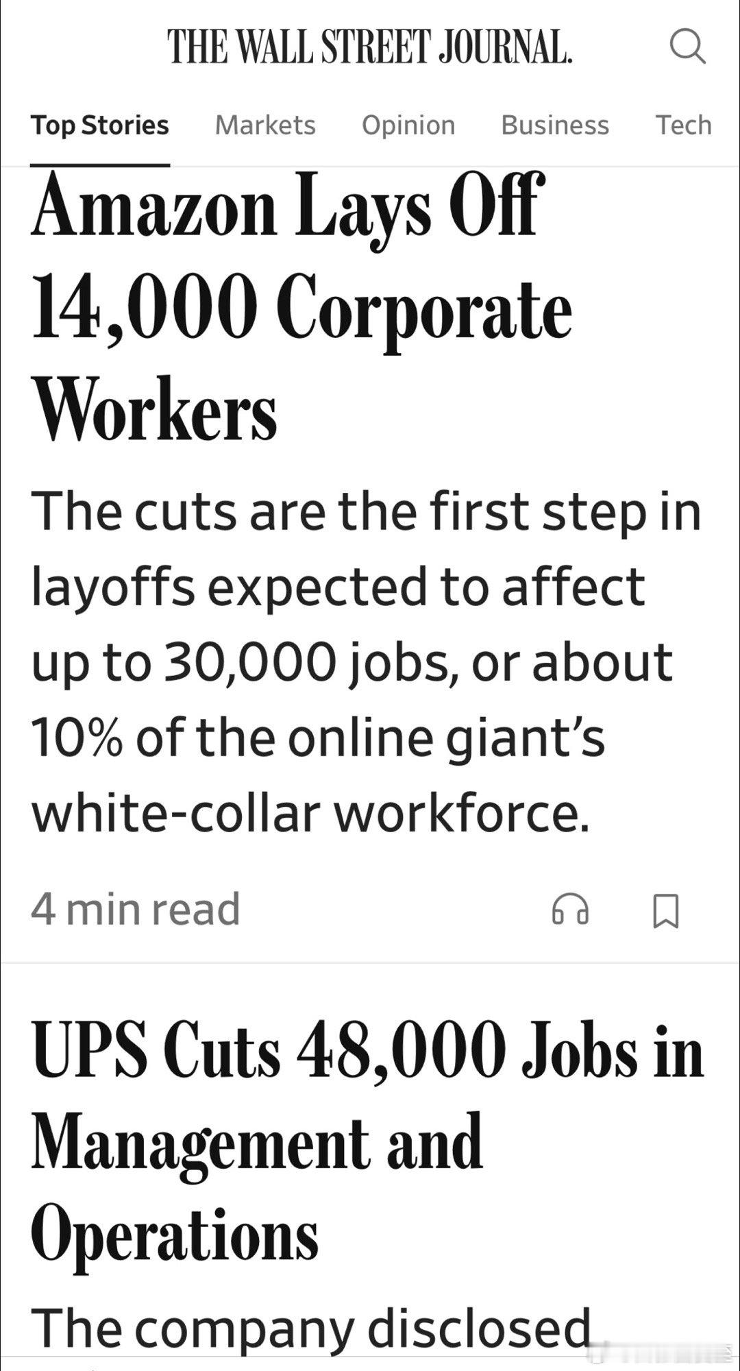 Amazon裁员三万、UPS裁员四万八～这只是一天的新闻AI对就业的冲击，不是“
