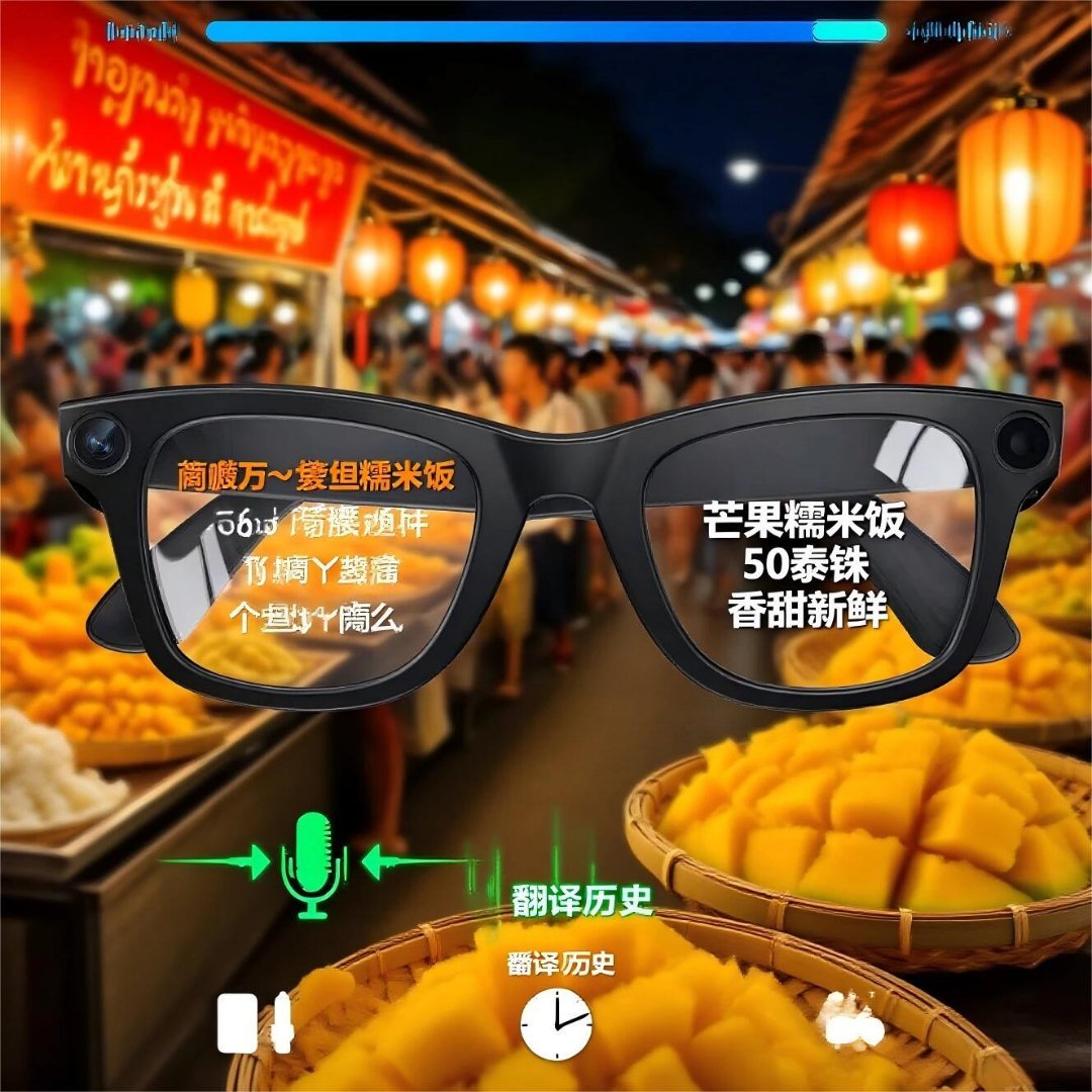 千问AI眼镜亮相MWC 又一款AI眼镜出来了！之前看科幻片里用眼镜操作各种东西，