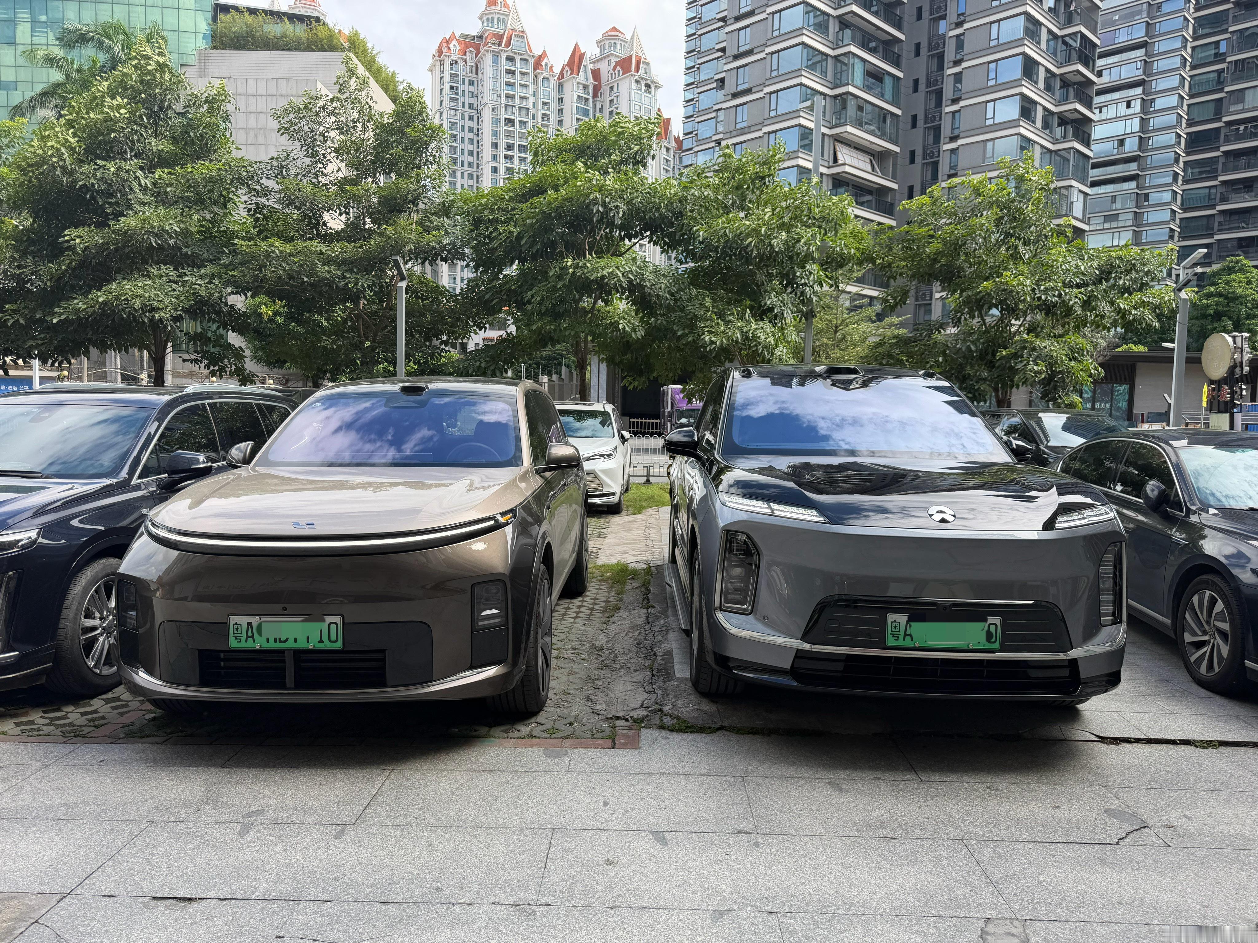 我提了L9 livis，隔壁老板提的ES9，我们每天辩论谁的车更好，谁都不服谁，