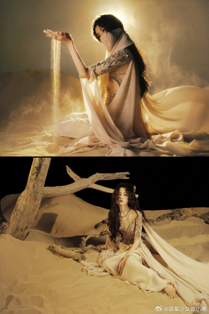 宋祖儿异域神女宋祖儿今日造型出图来了，无法拒绝这样的宋祖儿。宋祖儿鎏金薄纱礼裙