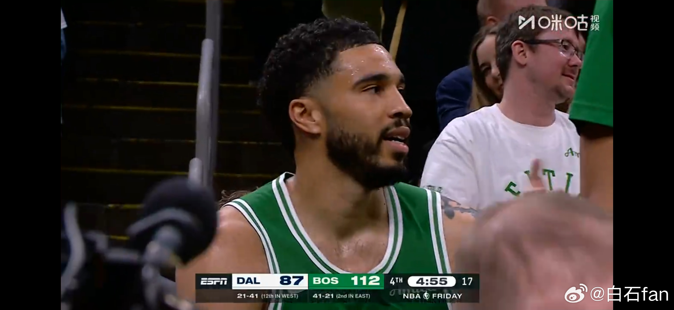 回来了！那个男人他回来了！杰森塔图姆！大伤之后王者归来拿到两双！我凯一下加入了争