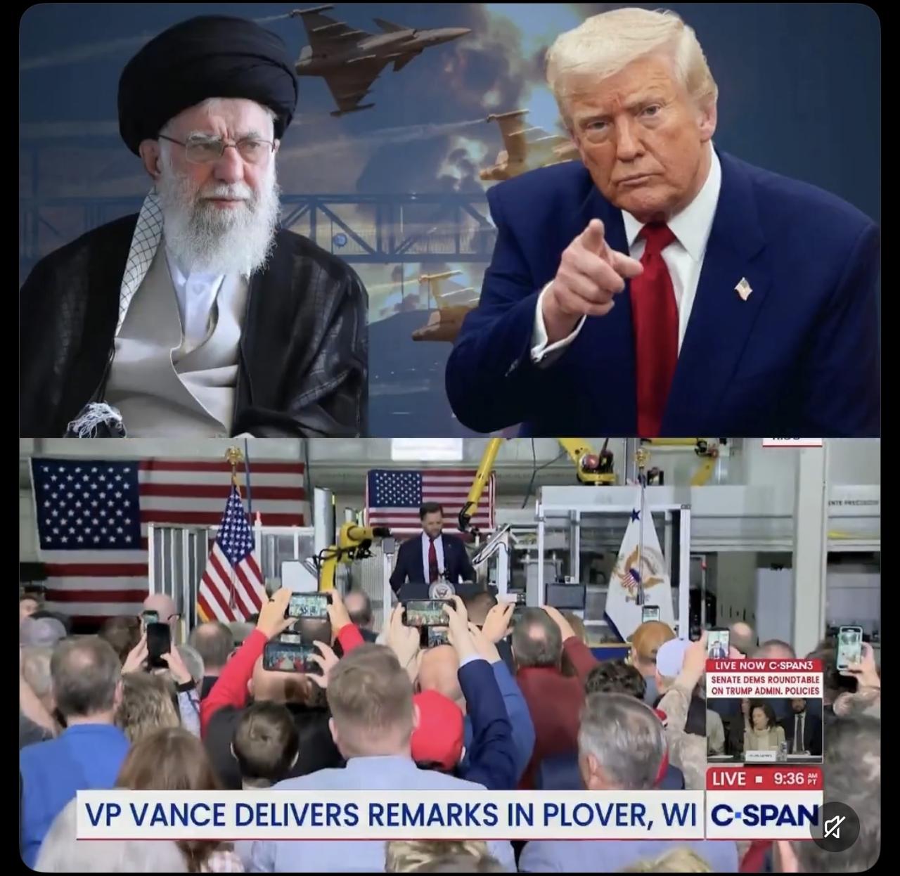 一唱一和，软硬兼施

美国副总统万斯确认，美国“绝无可能”与伊朗在中东爆发旷日持