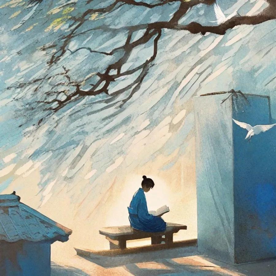 杂诗   无名氏

近寒食雨草萋萋，著麦苗风柳映堤。
等是有家归未得，杜鹃休向耳