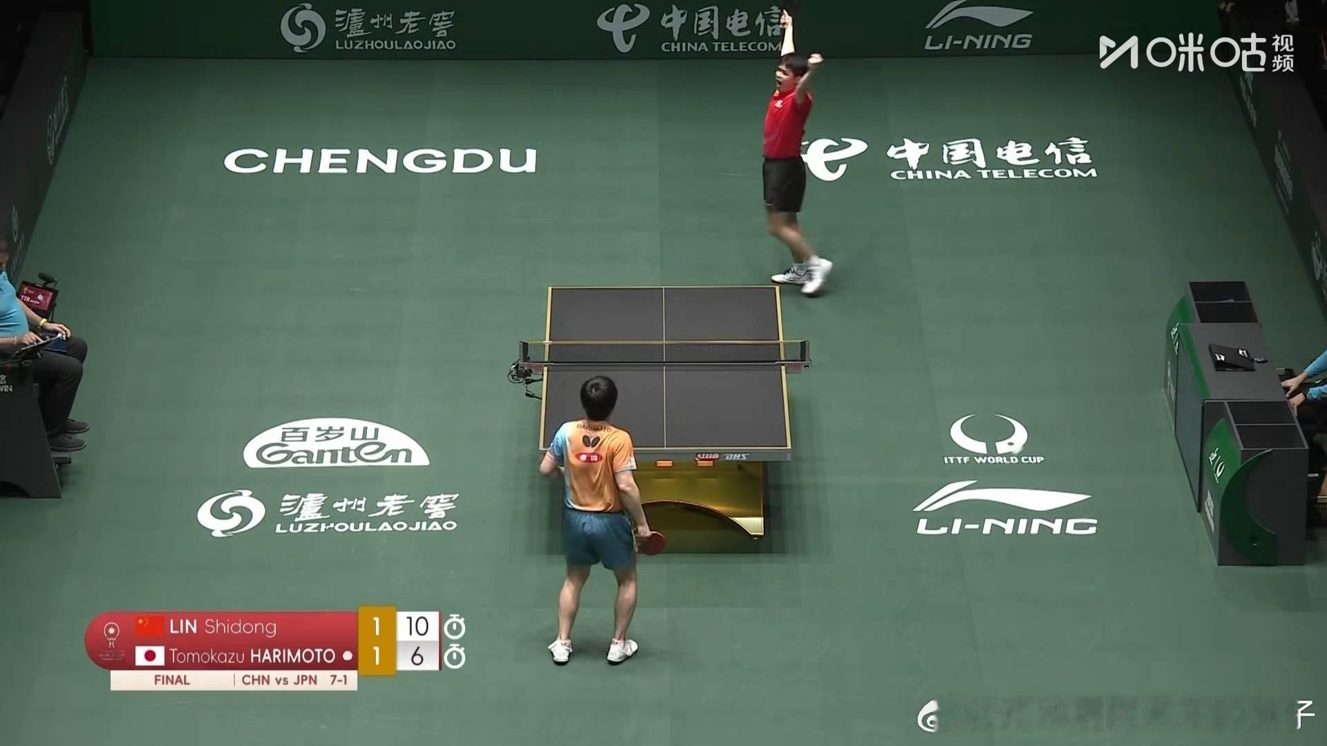 2025年国际乒联成都混合团体世界杯决赛：中国队🇨🇳八比一日本🇯🇵 获得