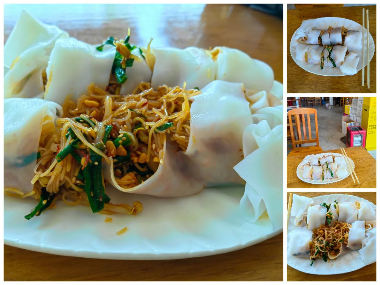 缅甸小份卷粉，十元。
味道[赞][赞][赞]