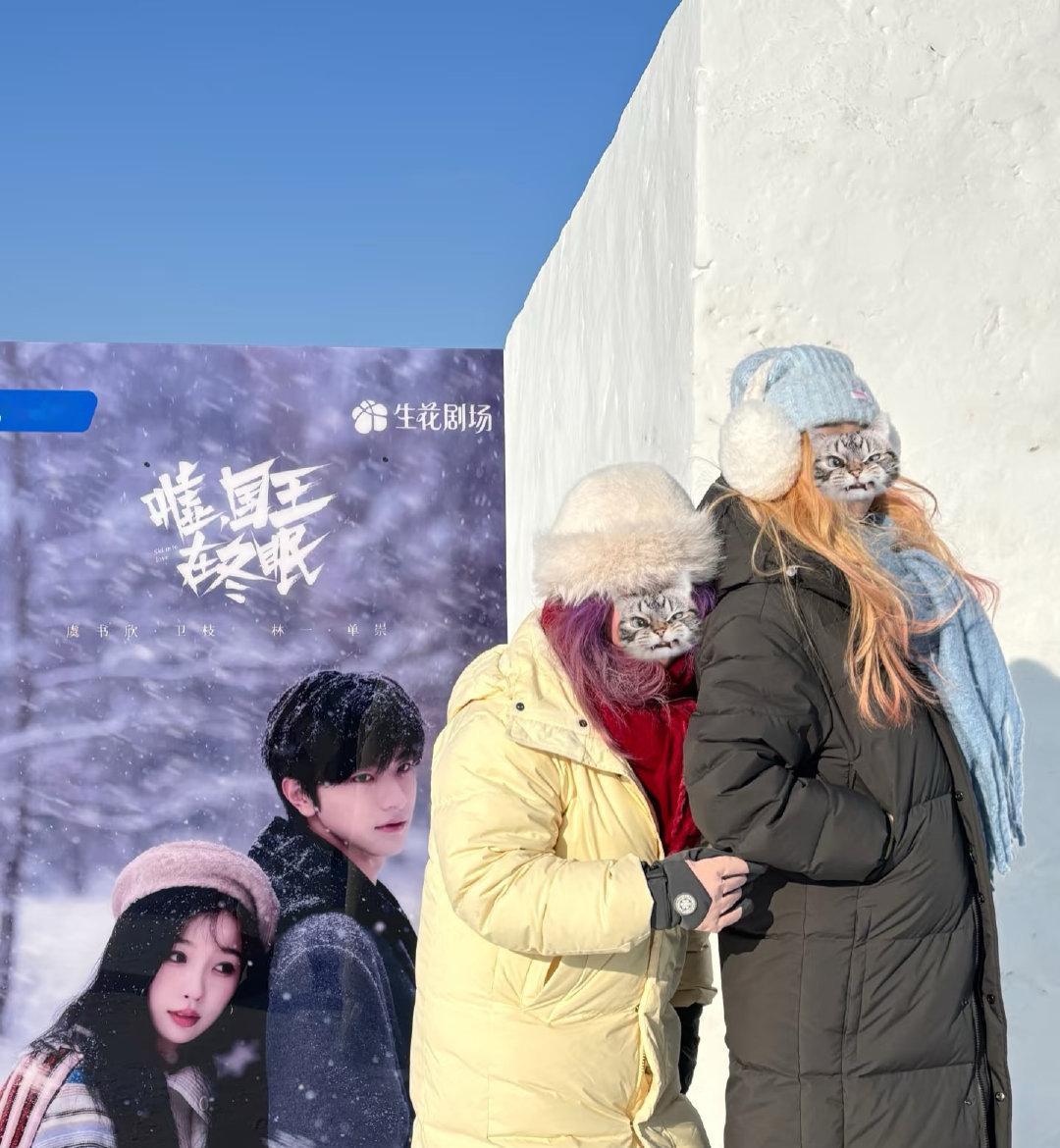 据悉有人在冰雪大世界偶遇虞书欣和林一，现场好多人打卡，想必他们的新剧即将来袭，真