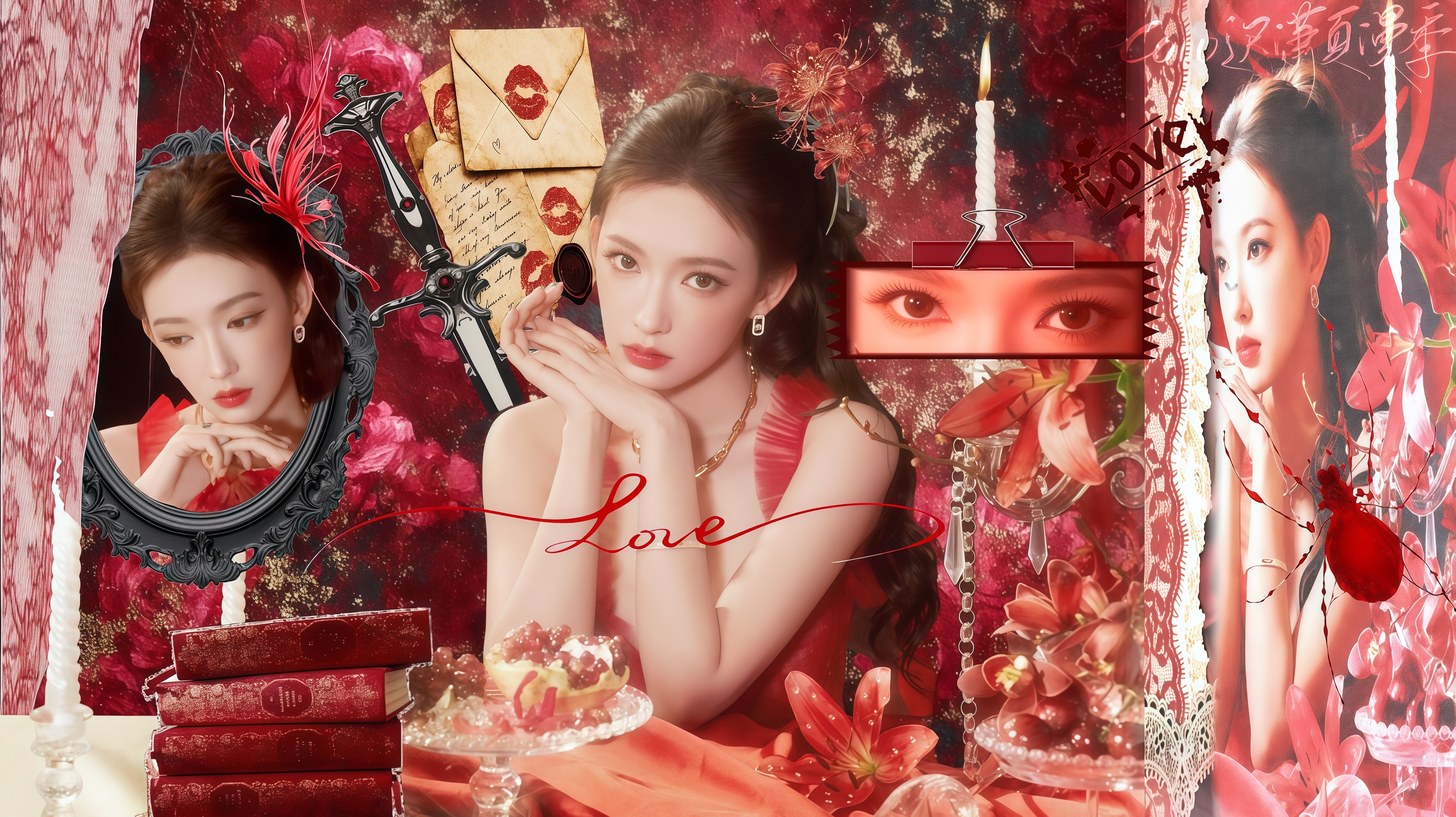 ⋄+𝓢𝓳 Crimson Castillon 𝓢𝓳+⋄mac品牌大使程潇
