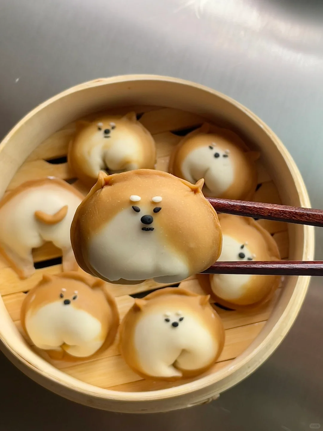 宅家自制柴犬白菜猪肉蒸饺🥟