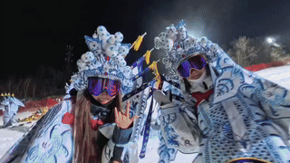 宣传片还得大东北啊[强]我承认，心动了，粗发!大东北 滑雪