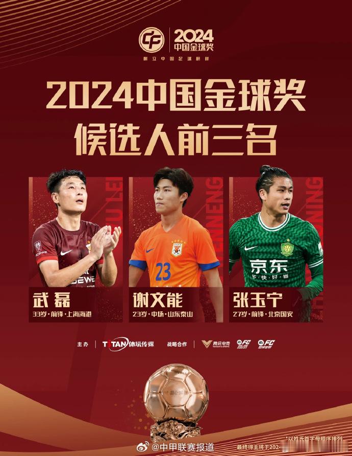 武磊成为中国金球奖候选人 2月13日，最终谁能夺魁呢？ 