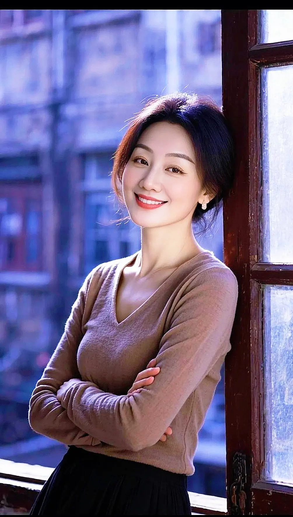 复古氛围感自拍