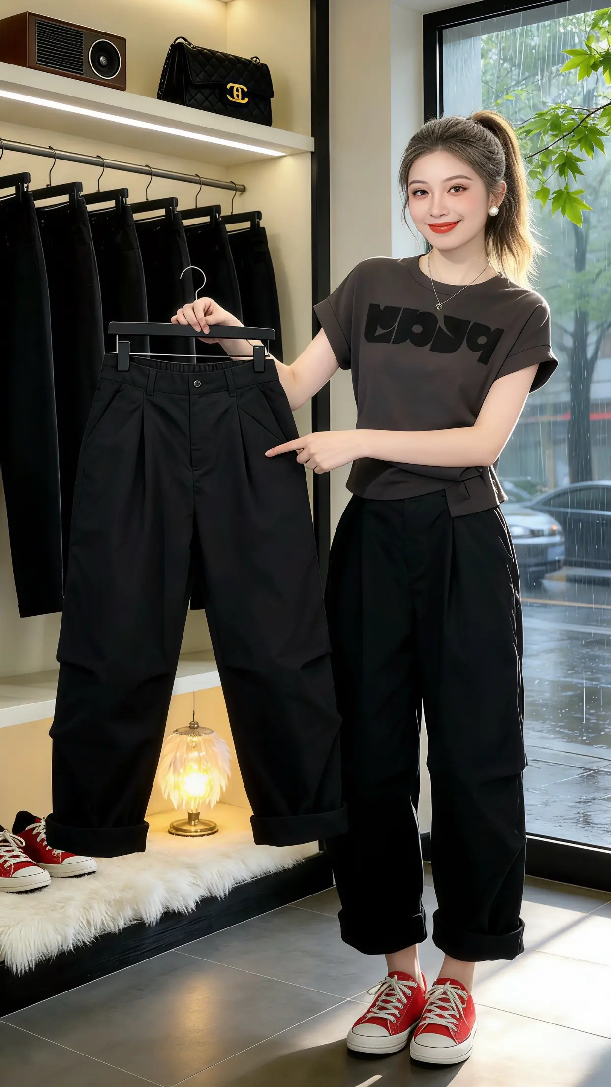 高颜值炸街女工装裤 怎么将牛仔裤穿出高级感 一周穿搭潮裤 一条牛仔裤搞...