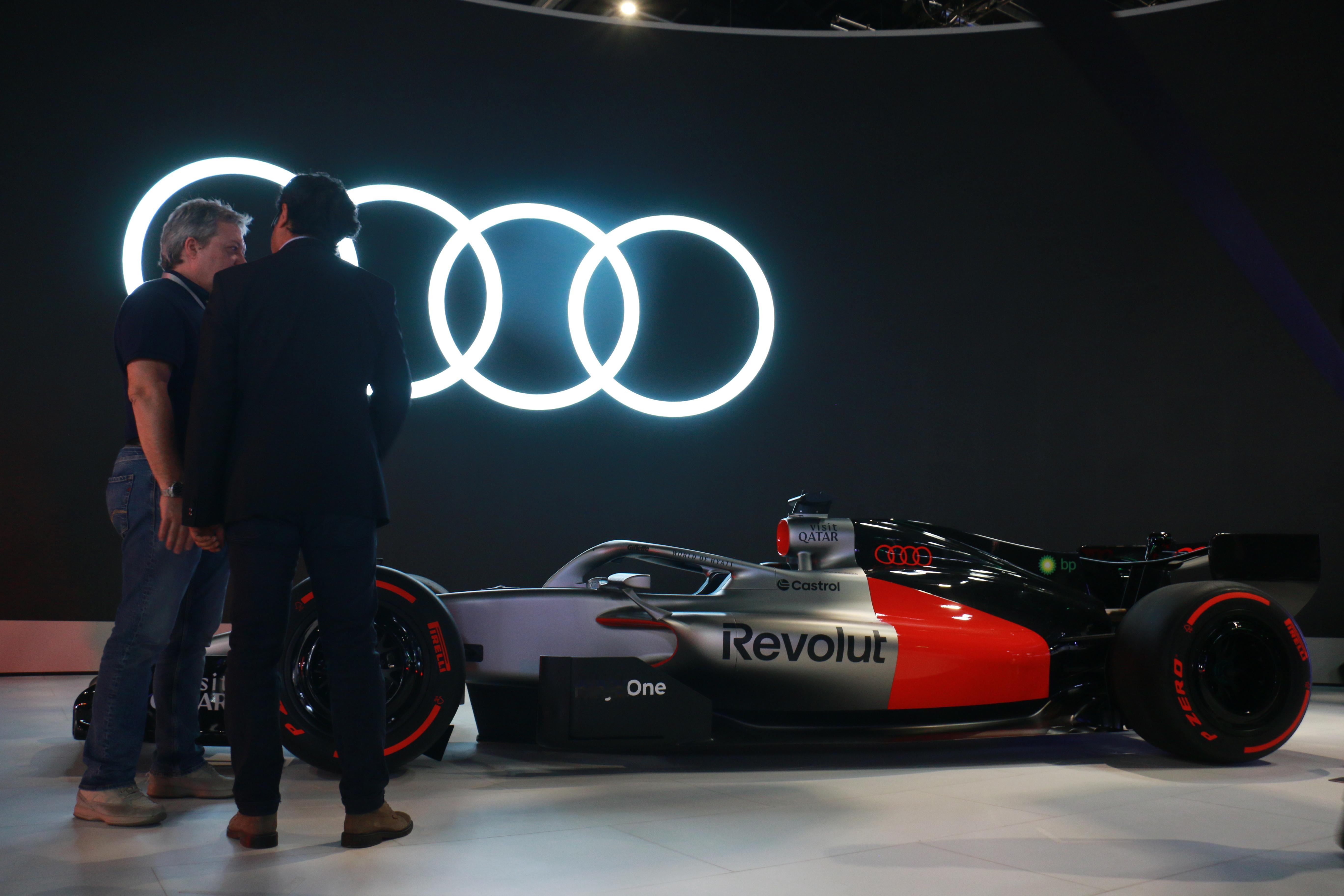 2026北京车展 A205奥迪中国展台不仅能看到F1奥迪原型车，还有奥迪“银箭”