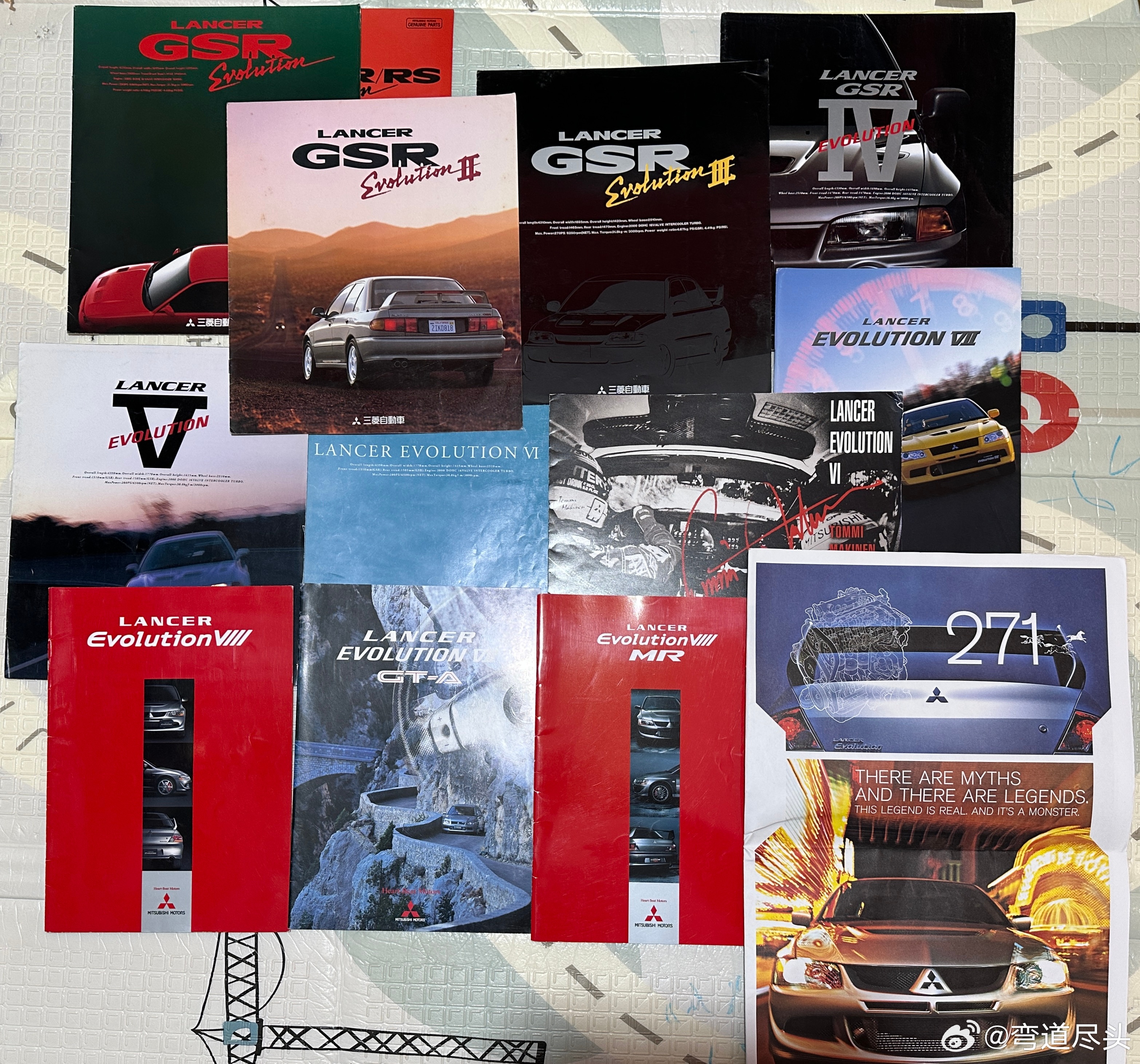 evo车库里的旧书架 LANCER EVOLUTION 三菱翼豪路神官方产品型录