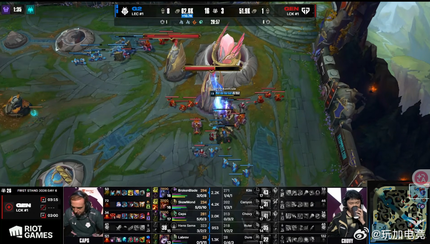 不知道啊，他们喊着Let's go G2就零封了GEN，太猛了兔宝G2晋级先锋赛