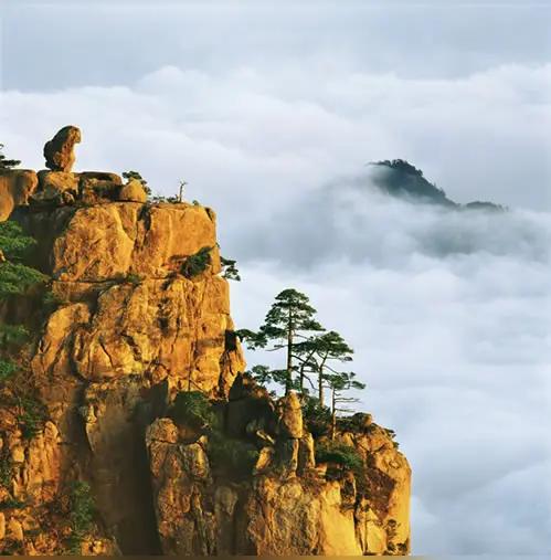 历尽石阶攀登，终上黄山之巅。观云海奔涌，奇峰列峙，心生浩荡，落笔成诗。
 
黄山