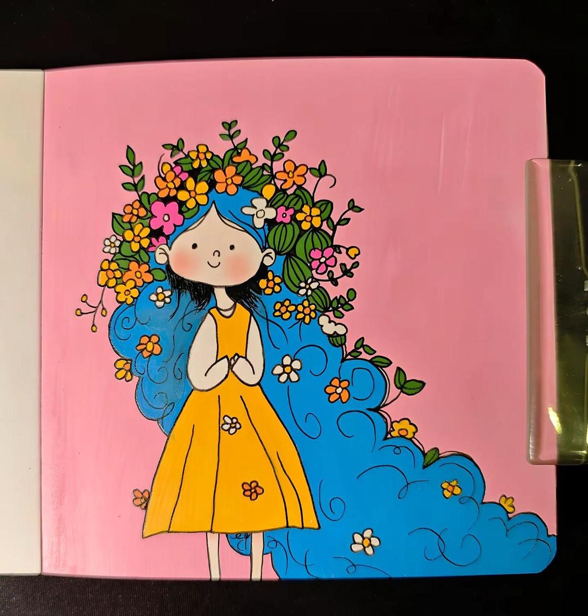 别再画火柴人了。
用丙烯马克笔，三分钟让你画出能当头像的女孩简笔画。
工具就两支