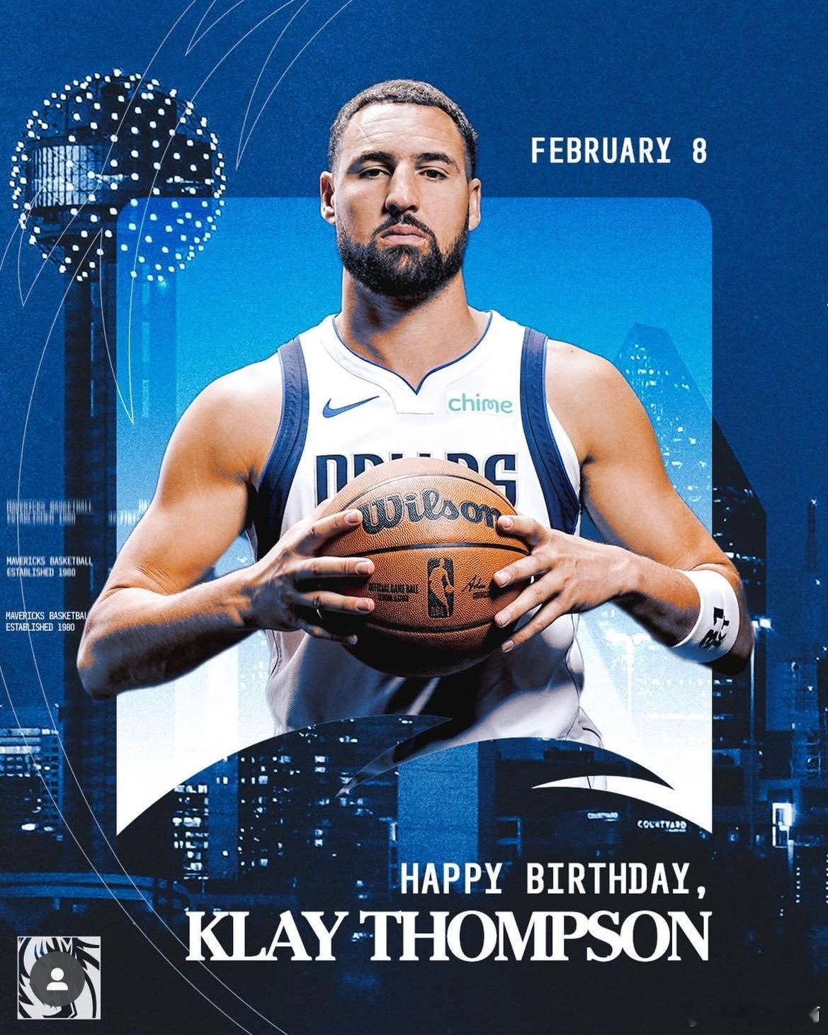MFFL 我牛官方发推。祝汤普森36岁生日快乐！🎂🎂🎂我牛生日快乐独行侠v