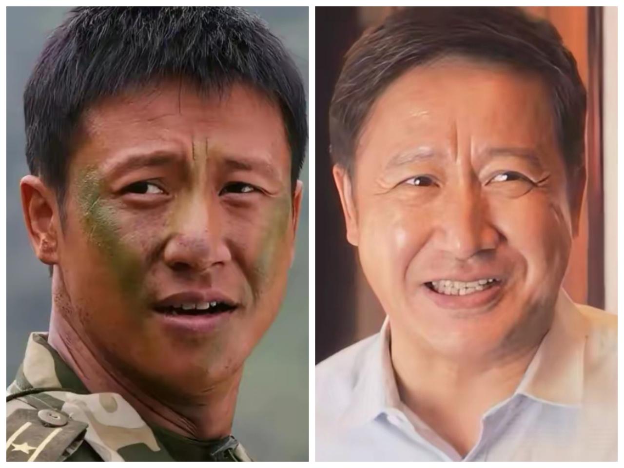 演员张国强在电视剧《士兵突击》里演的军人英俊潇洒，特别像军人。在电视剧《把黑夜点