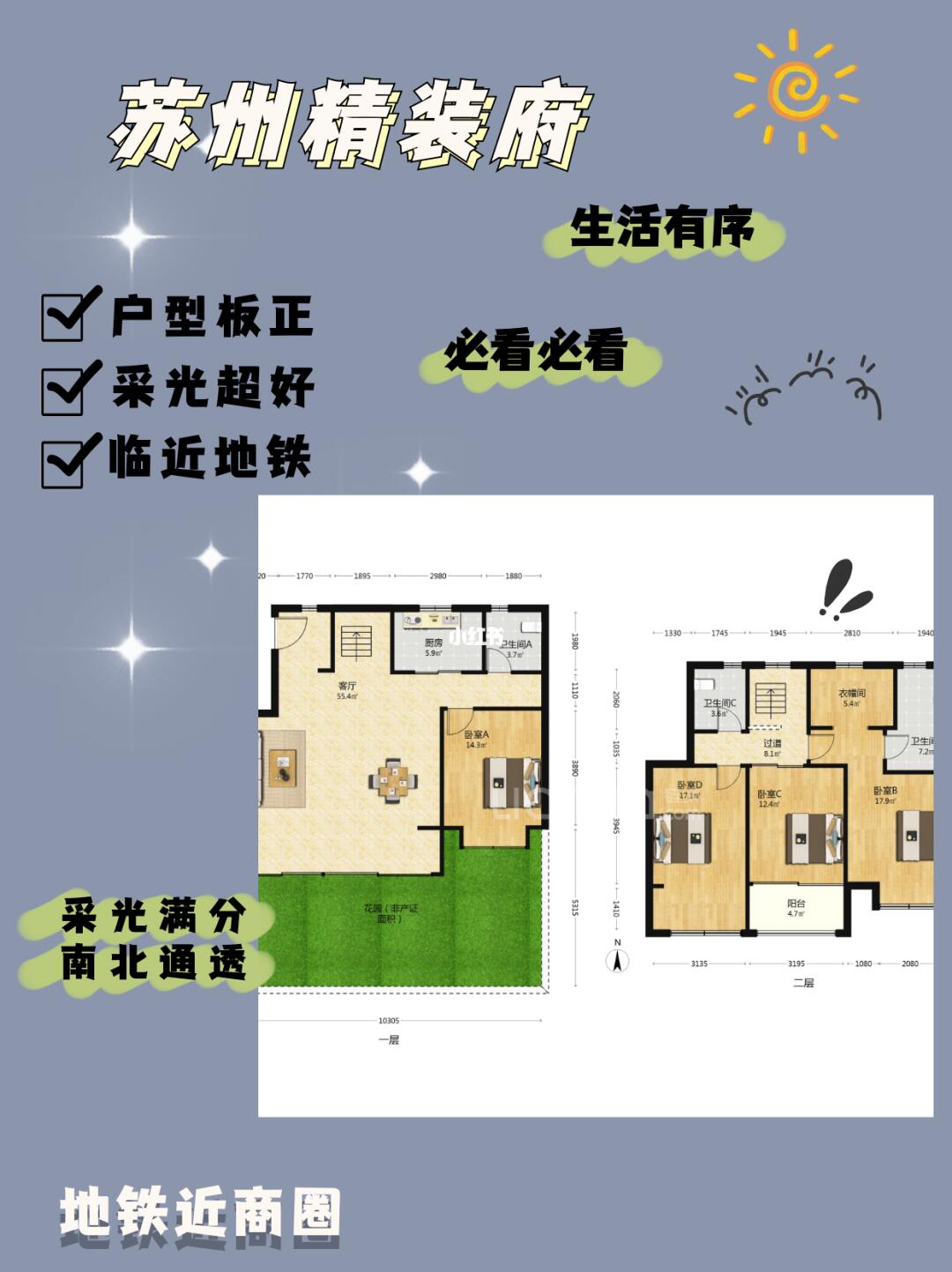 园区核心稀缺一楼叠加100平米大花园 高品质