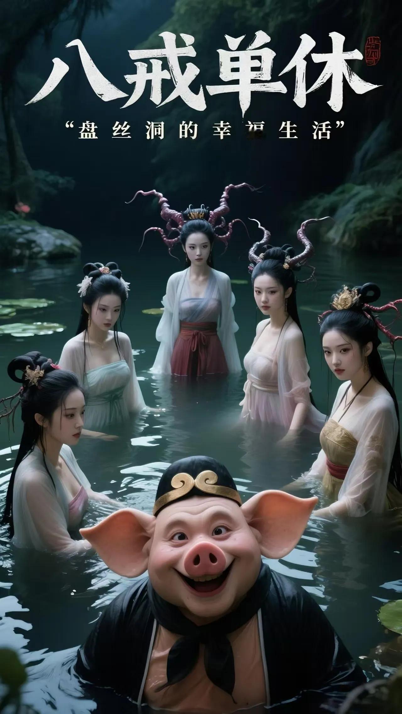 盘丝洞新事 | 月老红线错系，八戒竟成了盘丝洞的意外女婿。昔日凶神恶煞的七位蜘蛛