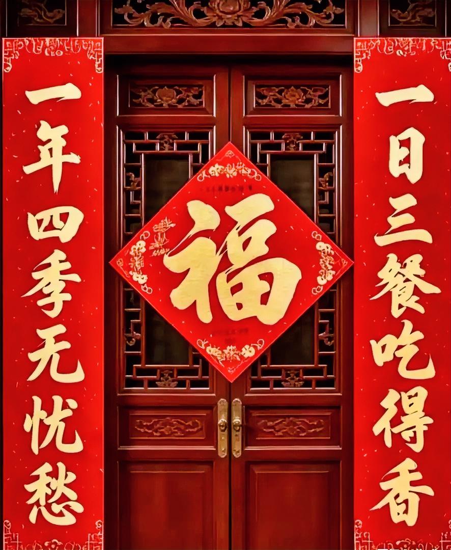 一日三餐吃得香，一年四季很健康！求高手赐横幅？