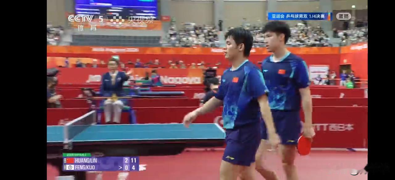 两个3:0，国乒两组男双强势闯入男双四强！
今天没能看到温瑞博和向鹏的那一组，不