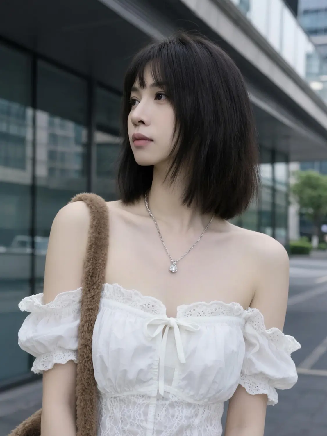 AI少女清新写真 日系短发 甜妹小白花穿搭 初恋锁骨发 少女感