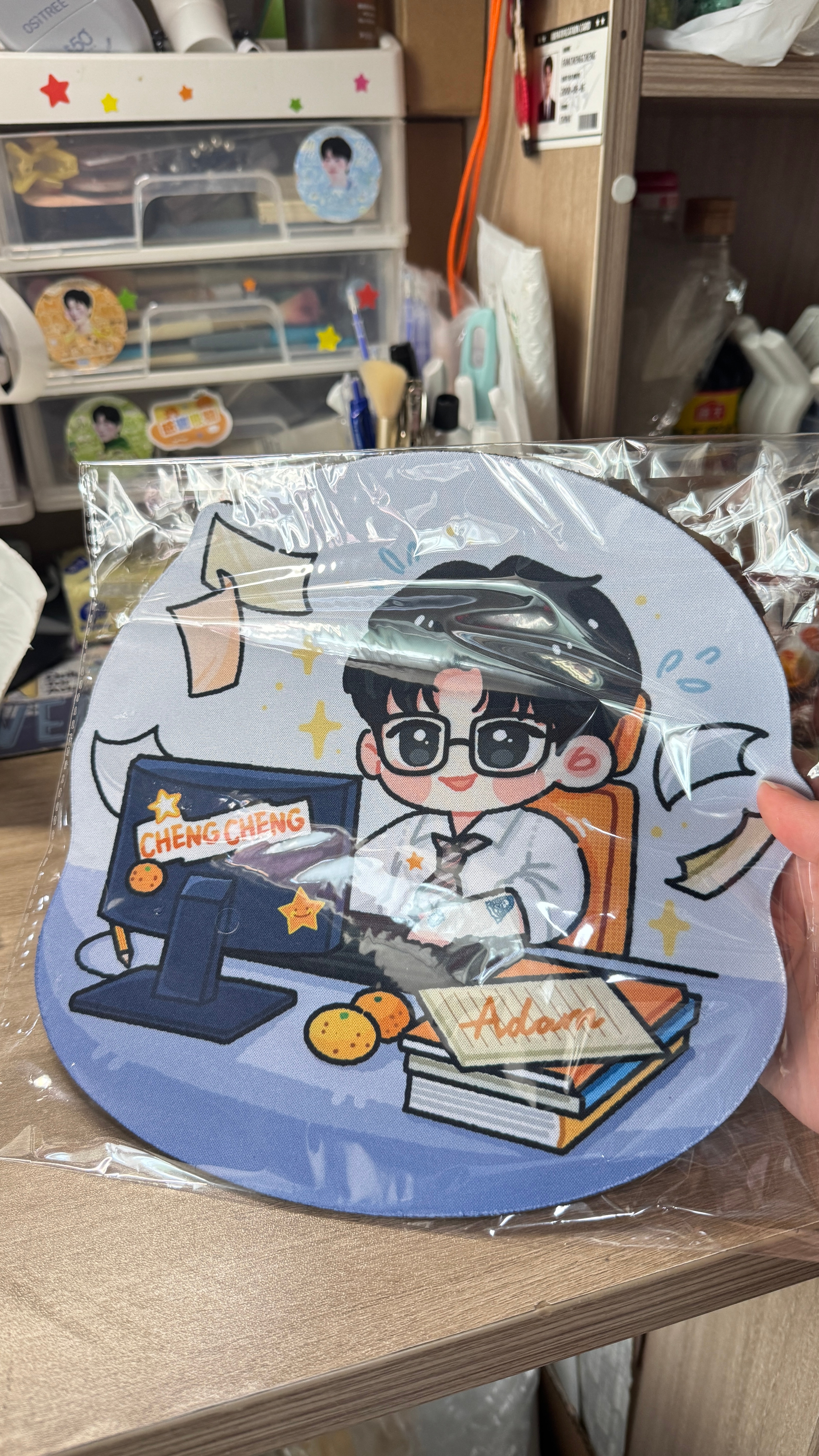 鼠标垫到了 萌萌哒！ ​​​